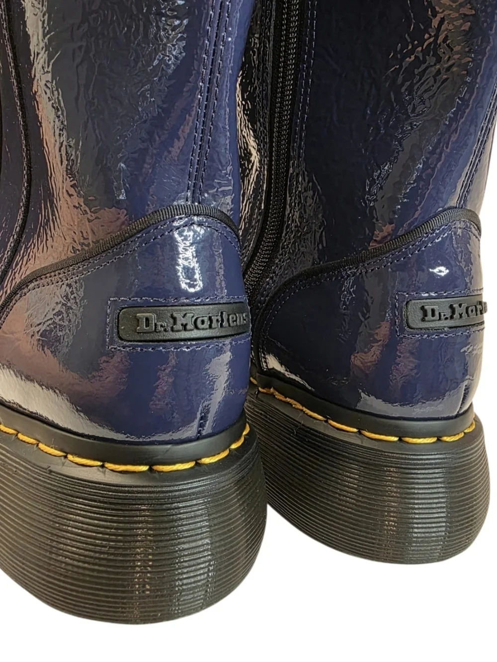Brand-New Dr. Martens Buzz Hi Blue Leather Womens Boot Size 7